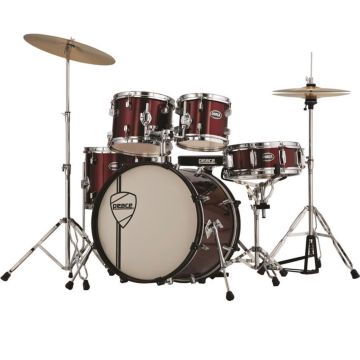 Peace Vulcanian DP-105 20" Batteria 5pz hardware piatti sgabello WINE RED