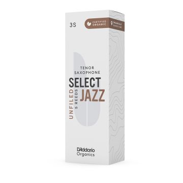 D'Addario Organics Select Jazz Unfiled Tenor Sax n.2 Soft 5p