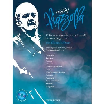 Piazzolla Easy Piazzolla for flute/oboe  con cd