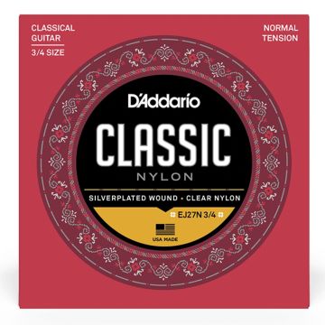 Corde Classica 3/4 D'addario EJ27N silver normal 29-44