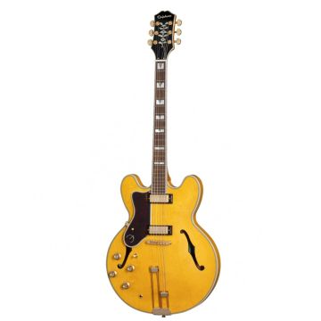 Chitarra Semiacustica Epiphone Sheraton Frequensator natural Mancina con borsa 