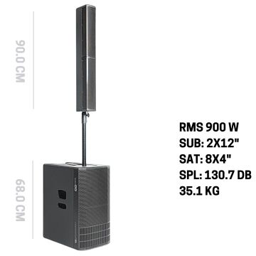DB Technology ES1002 1 sub 1 satelliti 1800w