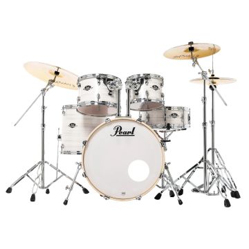 Batteria Pearl Export Studio 20" 5pz+Hardware+Piatti slipstream white 2025 Edition