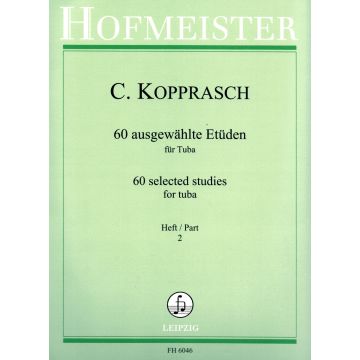 60 Etuden Heft 2 C. Kopprasch, Arr Seyffarth BOOK Tuba