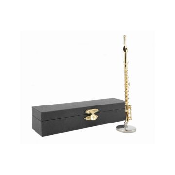 Miniatura Flauto 14 cm con Stand e custodia Agifty