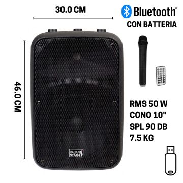 Box Amplificato Italian Stage FRX10AW con USB e bluetooth
