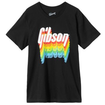 T-Shirt Gibson Rainbow Tee black medium