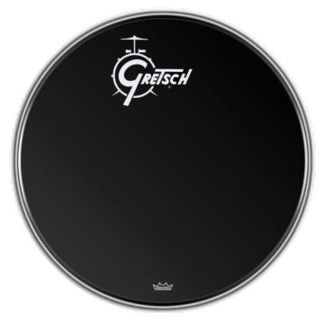 Pelle Gretsch 22" Ebony Logo Centrale GRDHEB22