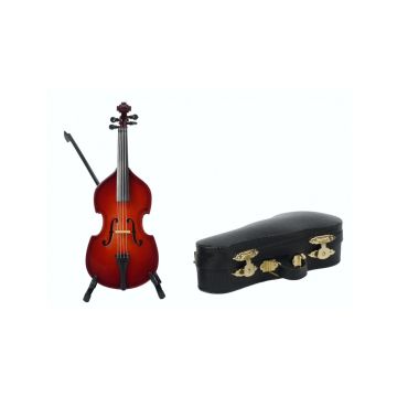 Miniatura Contrabbasso 14cm con custodia Agifty