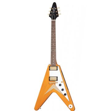Epiphone 1958 Korina Flying V aged natural