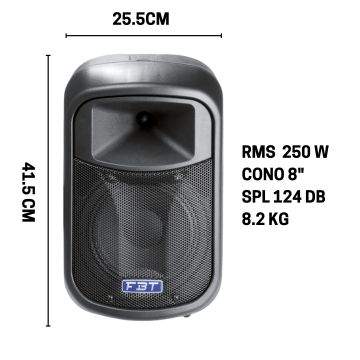 "Diffusore FBT J8A 250W 8/1"""