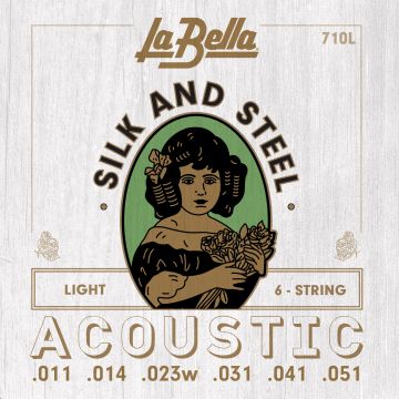 Corde Acustica La Bella 11-51 Tensione leggera 