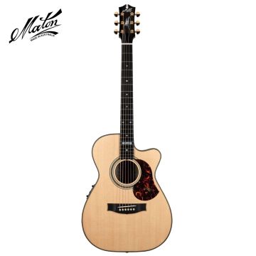 Chitarra Acustica Elettrificata Maton EM100C-808 Messiah natural con custodia