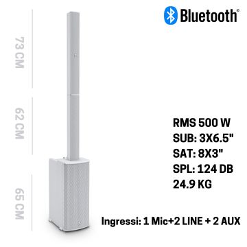 Impianto LD System MAUI11 G2 white