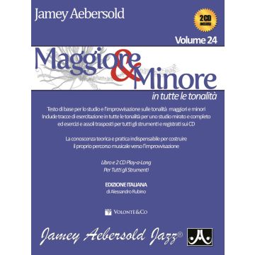 Maggiore & Minore Vol 24 + 2CD trad Italiana Autore Aebersold Jamey
