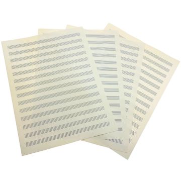 Fogli Pentagrammati 14 Righi 16 Pagine Carta Avoriata