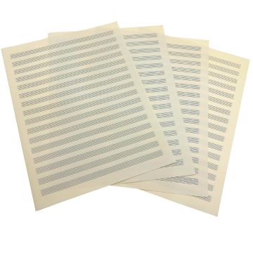 Fogli Pentagrammati 16 Righi 16 Pagine Carta Avoriata