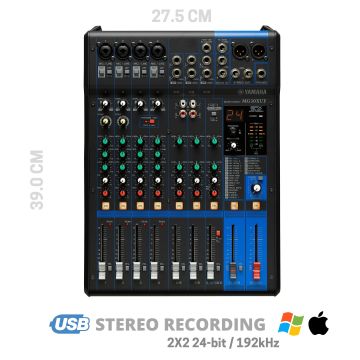 Yamaha MG10XUF mixer con effetti e fader 4 ingressi 10 line
