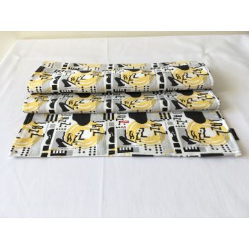 Tovaglietta runner jazz cotone in 35x150 cm MusicGift