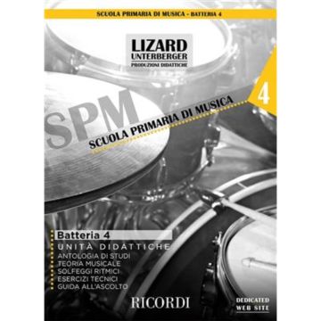 G.Damiani Lizard Unterberger Scuola Primaria di Musica: Batteria Vol.4 