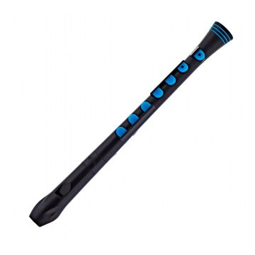 Flauto Dolce soprano Nuvo black/blue diteggiatura tedesca