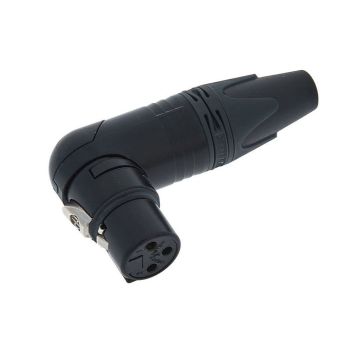 XLR ad angolo femmina 3 poli Neutrik black