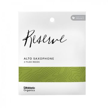 Sax Alto D'Addario Reserve Organic filed 3pz n.3+