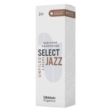 Ance Sax Baritono Organic Select Jazz Unfiled By D'Addario n.3 Hard 5pz