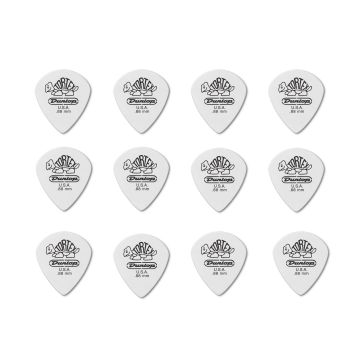 Blister plettri Dunlop 12pz 478P.88 Tortex white jazz III .88mm