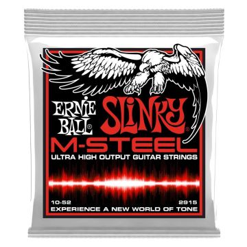 Corde Ernie Ball 2915 elettrica M-steel Ultra 10-52