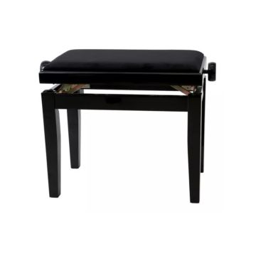 Panca alzabile nero lucido Gewa Deluxe