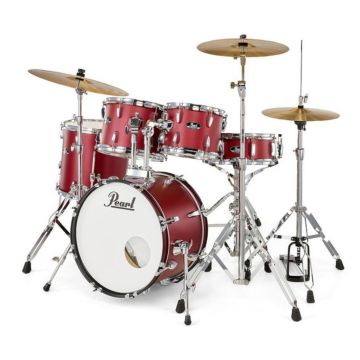 Batteria Pearl Roadshow 18" 5pz+hardware+piatti matte red RS585BC/C747