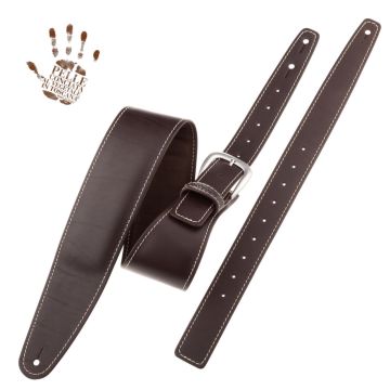 Tracolla chitarra Magrabo' Single buckle os padded core ebano fibbia classic argento 7,5cm
