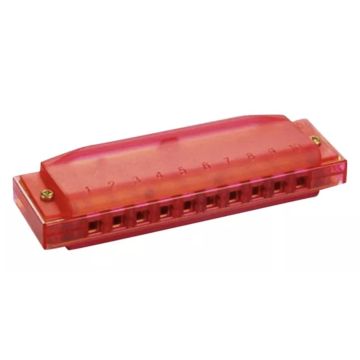 Hohner translucent Harp C (DO) red 
