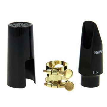 Bocchino Sax Soprano Otto Link Tone Edge 6* con fascetta e cappuccio