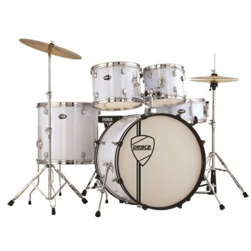 Peace Vulcanian 22" 5pz Hw+Cymb White