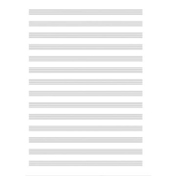 FOGLI PENTAGRAMMATI 12 righi 4 pagine carta avoriata