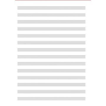 FOGLI PENTAGRAMMATI 10 righi 4 pagine carta avoriata