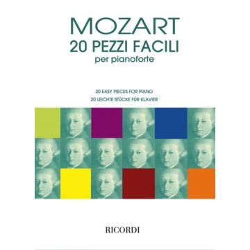 W.A.Mozart 20 Pezzi Facili per Pianoforte 