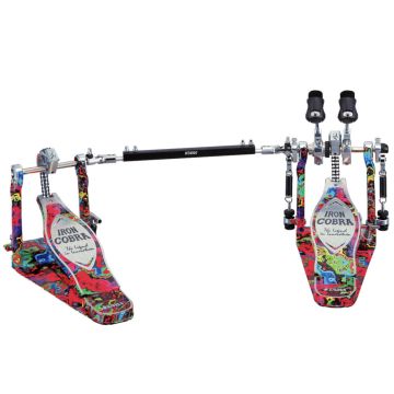 Tama HP900PWMPR Power G. Double ltd Marble Psychedelic Rainbow