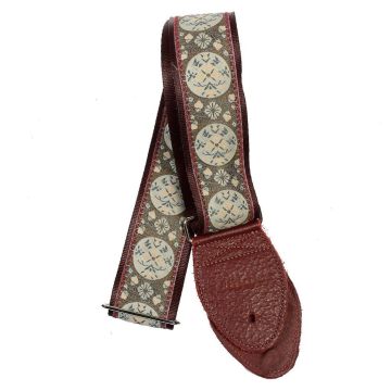 Souldier Medallion maroon Tracolla chitarra 4,5cm