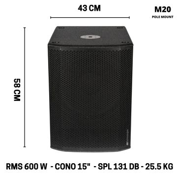 DB Technologies SUB 615 subwoofer attivo