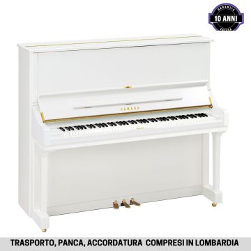 Yamaha U3 bianco lucido