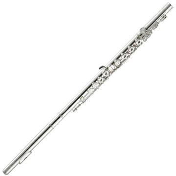 Flauto Yamaha YFL272 fori aperti non in linea, Mi snodato, alpacca, argentato  
