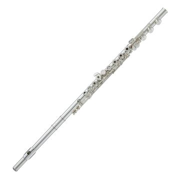 Flauto Yamaha YFL777H fori aperti non in linea, Mi snodato trombino al Si tutto in argento 