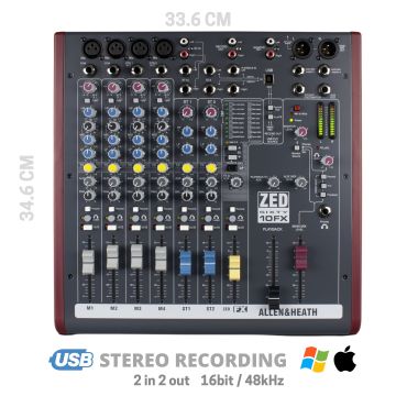 Allen & Heat ZED6010FX mixer usb-main