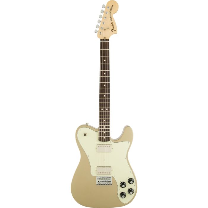Chitarra Elettrica Fender Chris Shiflett Telecaster Deluxe rw shoreline gold con custodia main product photo