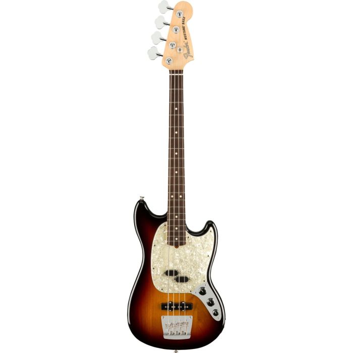 Fender American Performer Mustang Bass rw 3 sunburst main product photo