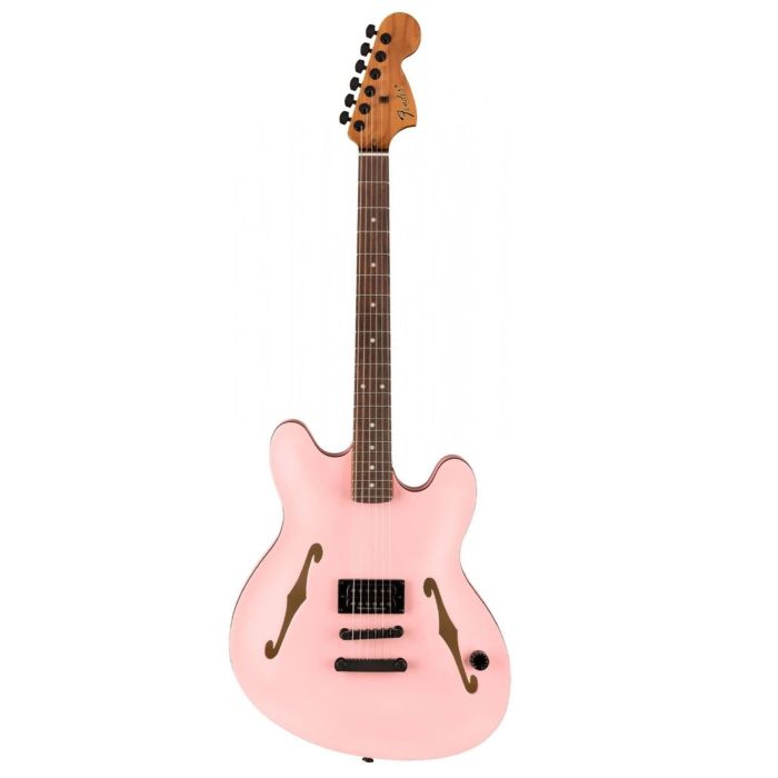 Chitarra Semiacustica Fender Tom Delonge Starcaster rw bhw satin shell pink main product photo