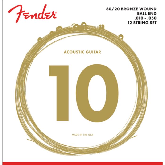 Corde Acustica 12 Fender 70-12L 80/20 Bronze Acoustic Strings 10-50 main product photo